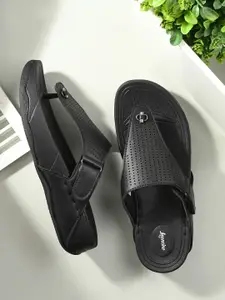 LEONCINO Men Perforated Comfort Sandals