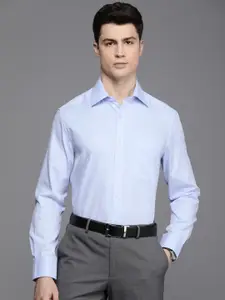 Louis Philippe Classic Fit Striped Pure Cotton Formal Shirt