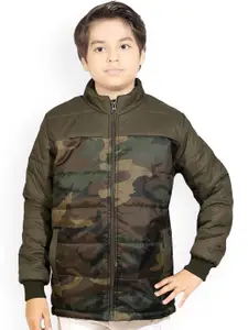 BAESD Boys Camouflage Printed Bomber Jacket