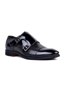 Cliff Fjord Men MEIR Textured Formal Double Monk Shoes