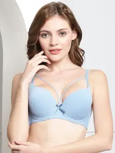 PrettyCat Medium Coverage Lightly Padded Seamless Push-Up Bra With All Day Comfort