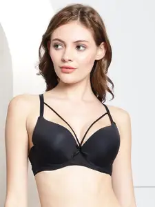 PrettyCat Seamless Medium Coverage Lightly Padded  Push-Up Bra With All Day Comfort
