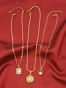 Ramdev Art Fashion Jwellery Brass Gold-Plated Necklace