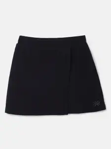 United Colors of Benetton Girls Textured Pattern A-Line Skirt