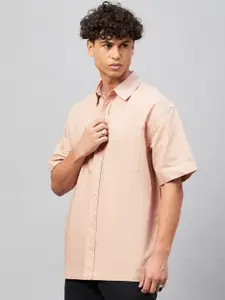 CHIMPAAANZEE Spread Collar Pure Cotton Casual Shirt
