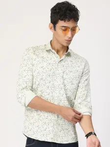 SmartRAHO Abstract Printed Classic Slim Fit Opaque Casual Shirt