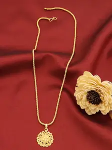 Ramdev Art Fashion Jwellery Brass Gold-Plated Necklace