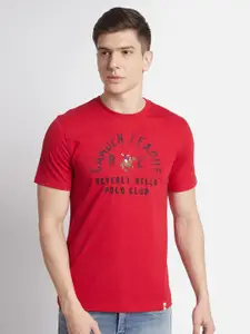Beverly Hills Polo Club Typography Printed Pure Cotton Casual T-shirt