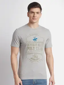 Beverly Hills Polo Club Typography Printed Regular Fit Pure Cotton T-shirt