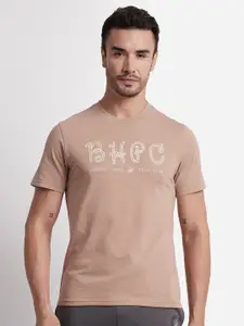 Beverly Hills Polo Club Typography Printed Regular Fit Pure Cotton T-shirt