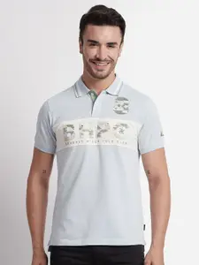 Beverly Hills Polo Club Typography Printed Polo Collar Regular Fit Cotton T-Shirt