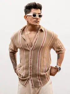 Powerlook India Slim Striped Casual Shirt
