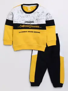 Toonyport Boys Colourblocked T-shirt With Trousers