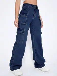 Next One Women Smart Wide Leg High-Rise Cotton Jeans