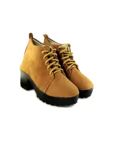 BAESD Girls Mid-Top Suede Chunky Boots