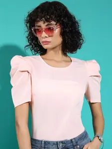 Tokyo Talkies Puff Sleeve Regular Top