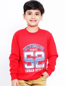 BAESD Boys Typography Printed Sweatshirt