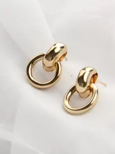 SALTY Gold-Plated Contemporary Studs Earrings