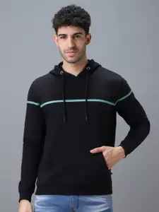 Urbano Fashion Cotton Solid Hooded Neck Sweatshirt