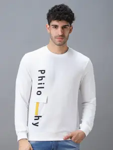 Urbano Fashion Cotton Graphic Print Round Neck Sweatshirt