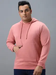 Urbano Plus Men Solid Hooded Sweatshirt