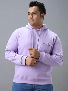 Urbano Plus Cotton Solid Hooded Neck Sweatshirt