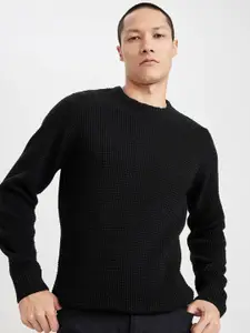 DeFacto Round Neck Acrylic Ribbed Pullover