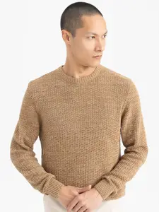 DeFacto Ribbed Round Neck Long Sleeves Sweater