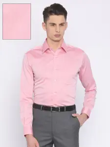 Park Avenue Men Pink Slim Fit Solid Formal Shirt