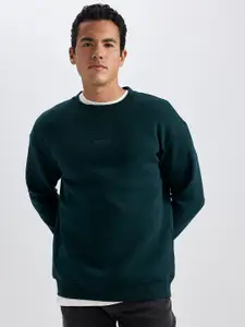 DeFacto Round Neck Cotton Sweatshirt
