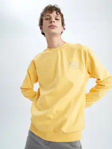 DeFacto Ribbed Pullover Sweatshirt