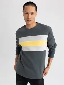 DeFacto Striped Round Neck Pullover