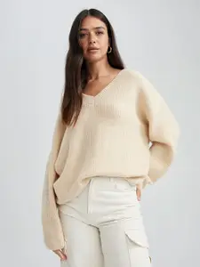 DeFacto Ribbed Pullover