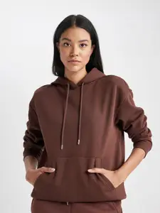 DeFacto Hooded Knitted Sweatshirt