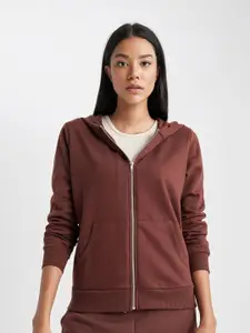 DeFacto Hooded  Front-Open Sweaters