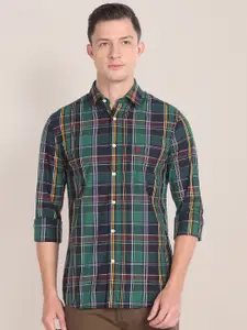 U.S. Polo Assn. Tartan Checked Oxford Plaid Pure Cotton Casual Shirt