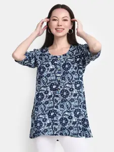 V-Mart Floral Printed Straight Kurti