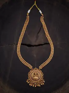 Kushal's Fashion Jewellery Gold-Plated Antique Necklace