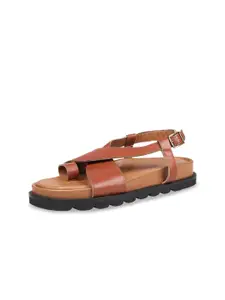 Hidesign SPARTA Leather One Toe Flats With Buckles