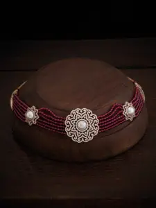 Kushal's Fashion Jewellery Rose Gold-Plated Necklace