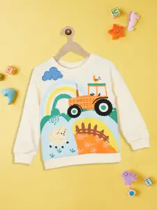 Nauti Nati Boys Graphic Printed Sweatshirt