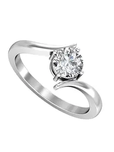 Vighnaharta Rhodium-Plated Finger Ring