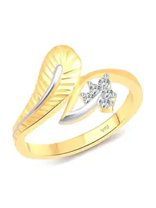 Vighnaharta Gold-Plated Finger Ring