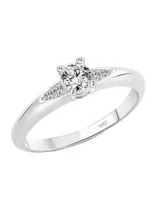 Vighnaharta Rhodium-Plated Finger Ring