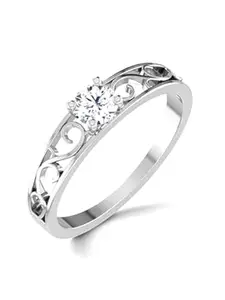 Vighnaharta Rhodium-Plated Finger Ring