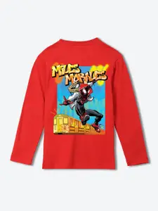 YK Marvel Boys Spider Man Printed Cotton T-shirt
