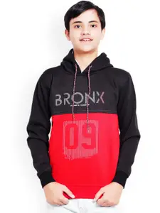 BAESD Boys Colourblocked Hooded Pullover Sweatshirt