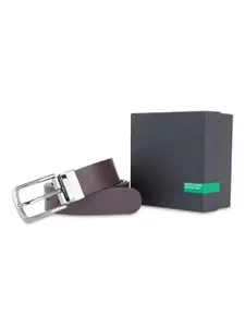United Colors of Benetton Men Slim Reversible Leather Belt