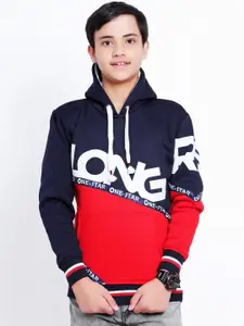 BAESD Boys Colourblocked Hooded Pullover Sweatshirt