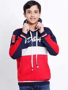 BAESD Boys Colourblocked Hooded Bomber Jacket